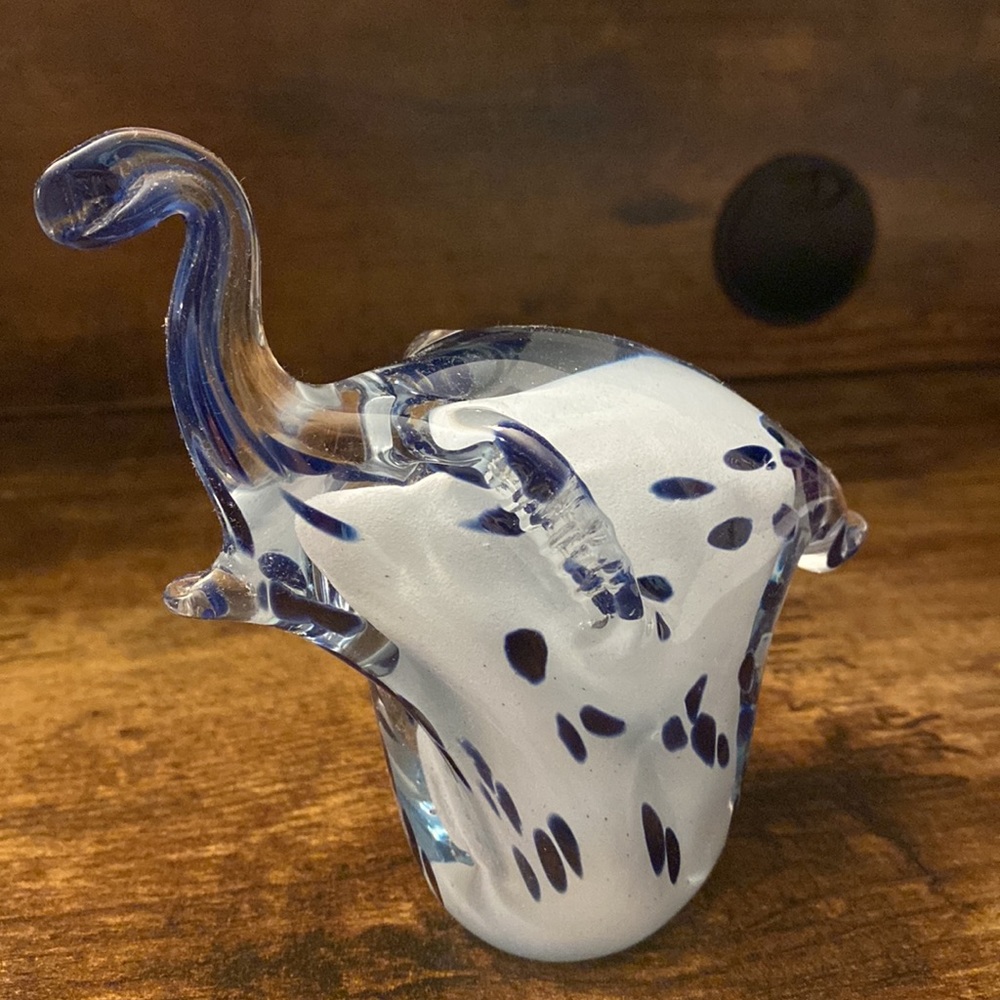 Murano Vintage Glass Elephant